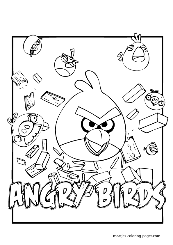 Angry Birds Coloring Pages