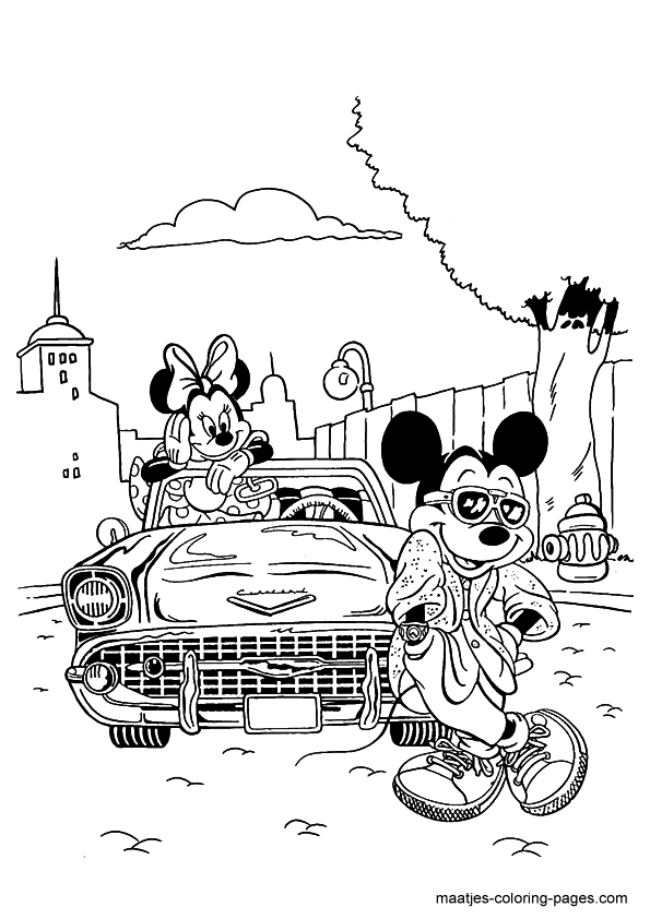 Minnie Mouse coloring page