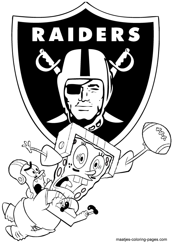 oakland raiders coloring pages logo - photo #19