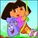 Dora the Explorer coloring pages for girls