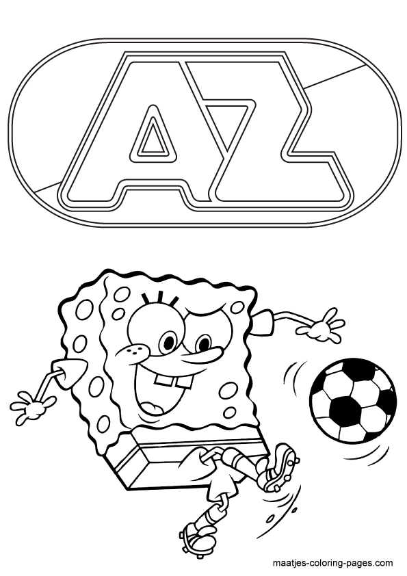 AZ SpongeBob SquarePants Kleurplaat